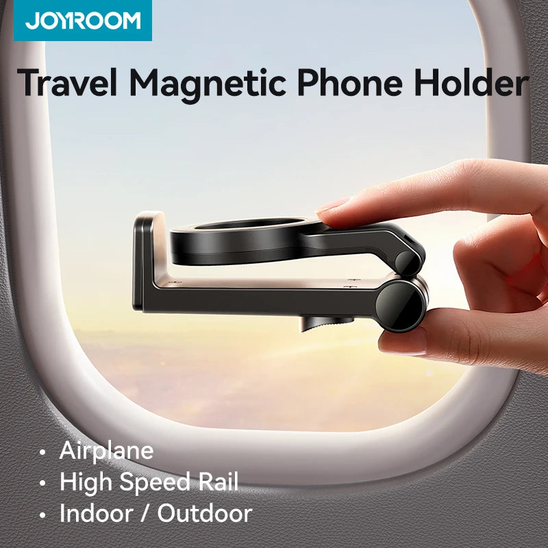 Joyroom Magnetic Travel Phone Holder Airplane Phone Mount Hands-Free Flexible Rotation Airplane Phone Mount Holder For iPhone